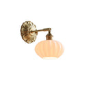 Axyaa Nordic Glass LED Copper Wall Lamp for Modern Home Indoor Lighting