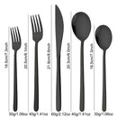 Axyaa Black & Gold Stainless Steel Cutlery Set - 20 Pieces