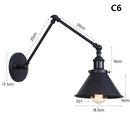 Axyaa Adjustable Long Arm Wall Sconce Reading Lights