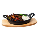 Axya Cast Iron Baked Rice Pot Set - Oval Frying Pan, Fish Plate, BBQ Tray