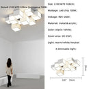 Axyaa Modern Minimalist Square LED Ceiling Lamp for Living Room Dining Room