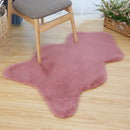 Axyaa Soft Plush Faux Rabbit Fur Carpet for Modern Home Decor