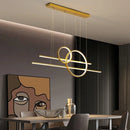 Axyaa Dimmable LED Chandelier for Kitchen Island & Dining, Minimalist Design