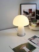 Axyaa Tri-Colour LED Mushroom Light: Modern USB Corded Ambience for Camping, Dining & Bedside