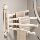 Axyaa Rotating Towel Rack: Multi-bar, Foldable, Kitchen & Bathroom Storage