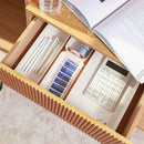 Axyaa Desk Organizer Set: Student Storage Box with Built-in Partitions, Ideal for Stationery and Cosmetics