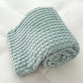 Axyaa Rabbit Plush Flannel Blanket Cover - Cozy Nap Blanket, Machine Washable