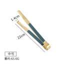 Axyaa Stainless Steel Non-Slip Food Tong Korean Style BBQ Bread Ice Clip