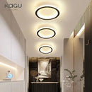 Axyaa Round LED Ceiling Light 25cm Diameter Square Kitchen Lamp Home Indoor
