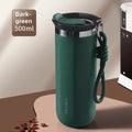 Axyaa Stainless Steel Insulated Cup with Lid - 350/500ML Thermal Mug Vacuum Flask