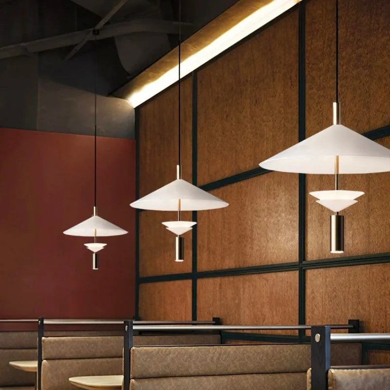 Nordic UFO Pendant Light for Dining Bar Living Room, Axyaa Designer Hanging Lamp