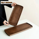 Axyaa Walnut Wood Tea Tray Dessert Candy Coffee Storage Board