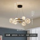 Axyaa LED Glass Ball Chandelier with Remote Control Home Decoration Indoor Lighting