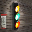 Axyaa Traffic Light Wall Sconce Vintage Industrial LED Light for Home Bar Restaurant
