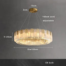 Axyaa Marble Crystal Pendant Lights for Elegant Dining Room Decor