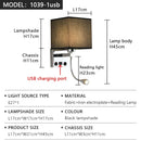 Axyaa Square Fabric LED Wall Lamp with USB Reading Light & Switch