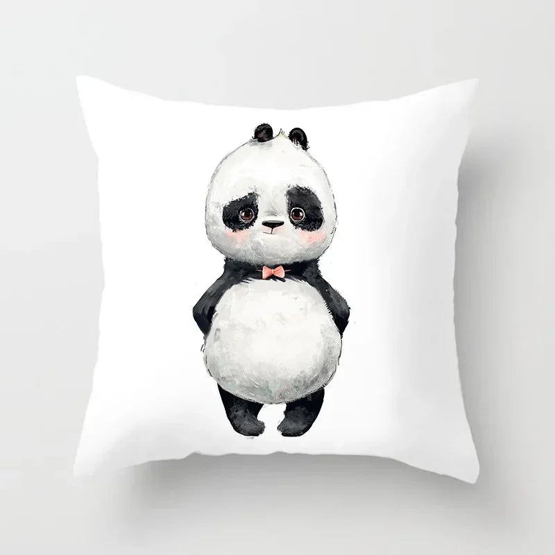 Cute Panda Cartoon Pillowcase for Home Decor and Comfort by Axyaa