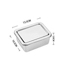 Axyaa Stainless Steel Food Storage Tray with Cover - Kitchen Organizer