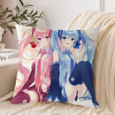 Axyaa 40*40 Hatsune Miku Pillow Cover Set for Stylish Bed Decor