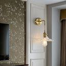 Axyaa Brass Glass Sconce Lamp for Nordic Minimalism LED Wall Lights