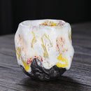 Axyaa Yamagata Ceramic Teacups Set - Handmade Retro Kung Fu Tea Accessories