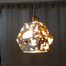 Axyaa Terrazzo LED Pendant Lights: Japanese Style for Corridor Bedroom Living Room