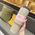 Axyaa Stainless Steel Thermal Tumbler 710ML Large Capacity Vacuum Flask Thermos Ice Cup