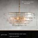 Axyaa Smoke Gray Glass Chandeliers: Classic Round Gold Lustres for Home Ceiling Lighting