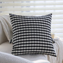 Axyaa Cotton Cushion Cover - Home Decor Big Plaid/Samll Plaid for Sofa Bed 45x45cm
