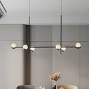 Axyaa Modern Glass Ball LED Ceiling Chandelier for Home Lighting