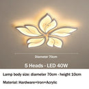 Axyaa Creative Leaves LED Ceiling Lamp for Modern Living Room Decor