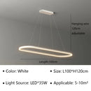 Axyaa Acrylic Oval LED Pendant Light for Home Decor Fixture