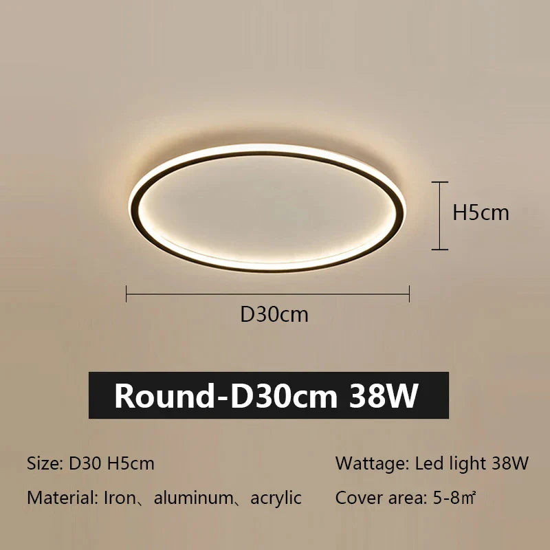 Axyaa Ultrathin LED Ceiling Chandelier for Modern Home Decoration