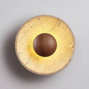 Axyaa Wabi Sabi Wooden Style Wall Lamp for Bedroom and Living Room