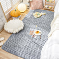 Axyaa Plush Rabbit Hair Carpet: Soft Shaggy Rug for Living Room, Bedroom, or Sofa