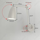 Axyaa LED Rotating Wall Lamp for Living Room Bedroom Reading Lighting