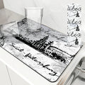 Axyaa Artistic Drying Mat for Kitchen Counter, Non-Slip Absorbent Placemat