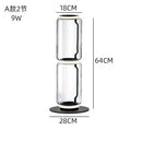 Axyaa Nordic LED Glass Floor Lamp: Modern, Bright, Heavy, Indoor Lighting for Living Room