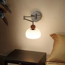 Axyaa Pumpkin Rocker Arm Wall Lamp French Vintage Retro Cream Style Children's Room