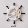 Axyaa Nautical Ship Wheel Wall Decor, Marine Themed Hangings for Coastal Style Home