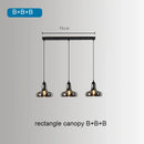 Axyaa Smoke Grey Glass Chandelier - Retro Loft Ceiling Lighting
