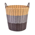 Axyaa Woven Rattan-Style Foldable Laundry Basket & Toys Storage Home Decor