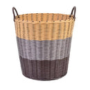 Axyaa Woven Rattan-Style Foldable Laundry Basket & Toys Storage Home Decor