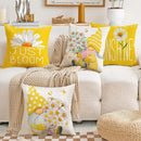 Axyaa Outdoor Yellow Pillowcase - Vibrant Spring and Summer Decor