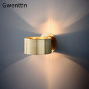 Axyaa Gold Metal Wall Sconce for Home Bedroom Lighting