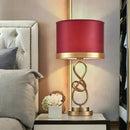 Axyaa Red Vintage LED Table Lamp for Home Living Room Bedroom