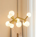 Nordic Gold Moon Chandelier for Living Room, Hotel & Baby - Axyaa Brand