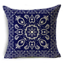 Axyaa Blue & White Porcelain Pattern Pillowcase - Sofa Decor 40cm/45cm/50cm