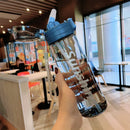 Axyaa Sports Water Bottle - 800ml, Leak-Proof Straw, BPA-Free, Scale, Outdoor Drinkware