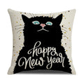 Axyaa Cat Print Cushion Cover for Stylish Home Decor and Comfort